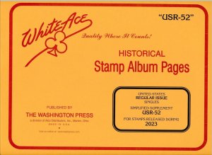 WHITE ACE 2023 US Regular Issue Singles Simplified Album Supplement USR-52  NEW!