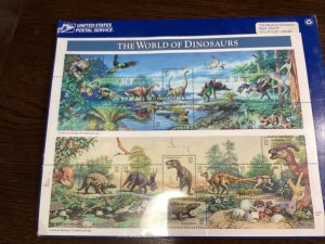 Scott#3136 The World of Dinosaurs Stamp Sheet of 15-1997 MNH-NIP-US