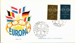 Luxembourg, Worldwide First Day Cover, Europa