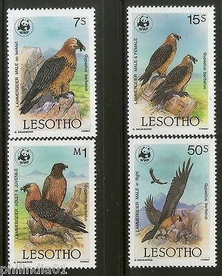 Lesotho 1986 WWF Bearded Vulture Bird of Prey Wildlife Fauna Sc 512-15 MNH # 034