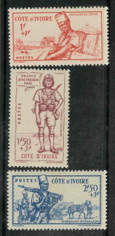 Ivory Coast B12-B14 Mint VF NH