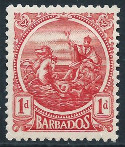 Barbados, Sc #154, 1d MH