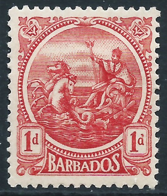 Barbados, Sc #154, 1d MH