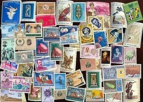 100 ALL DIFFERENT HAITI STAMPS