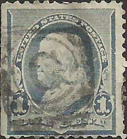 # 219 DULL BLUE USED BEN FRANKLIN SCV-0.75