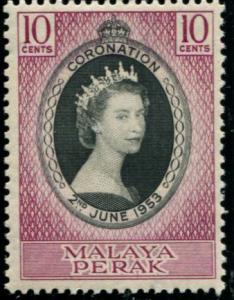 MALAYA-PERAK 126 Mint OG 1953 Coronation