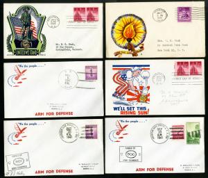 US Collection of 50 WWII Stamp Covers