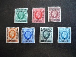 Stamps-British Office in Morocco-Scott#71-77-Mint Hinged Set of 7 Stamps