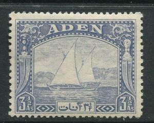 ADEN - Scott 7 - Dhow Issue - 1937- MNH - Single 3.1/2a Stamp