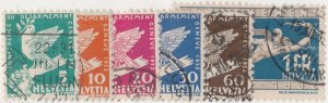 Switzerland  210 - 215  Used