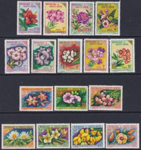 Burkina Faso (Upper Volta) #111-26 F-VF Mint LH * Flowers