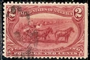 US  286 Used 1898 2c copper red Trans-Mississippi Expo