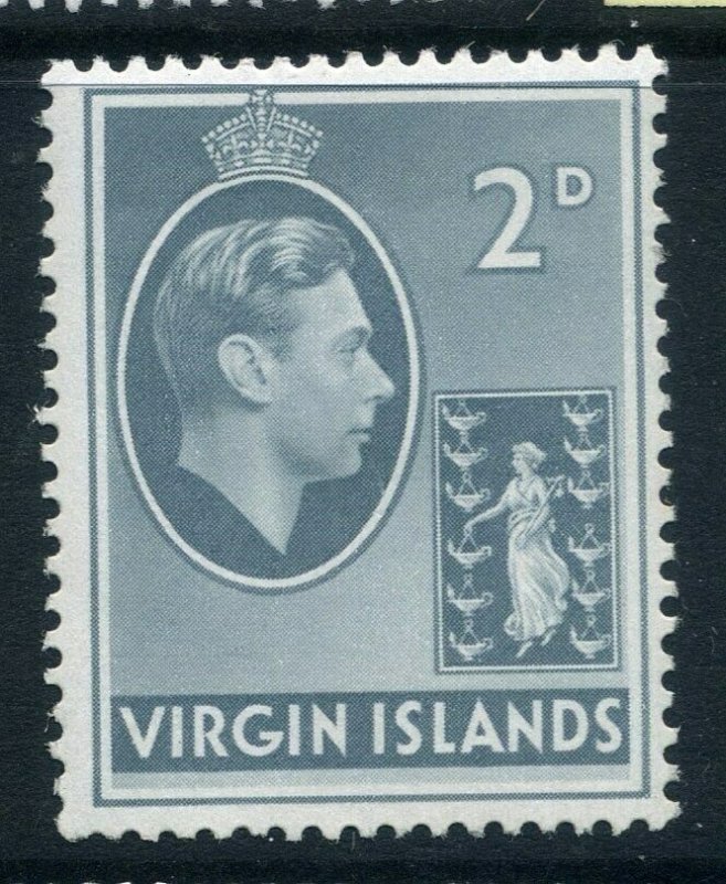 BRITISH VIRGIN ISLANDS;  1938 GVI issue fine Mint hinged 2d. value SG 113a[ 2 ]