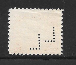 #567 Used Perfin Single