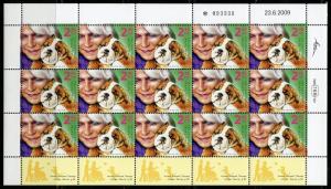 ISRAEL SC# 1786/ 88 ANIMAL ASSISTANCE THERAPY SET OF 3 SHEETS OF15 STAMPS MINT