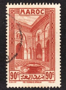 French Morocco Scott 138 F+ used.  Lot #A.  FREE...