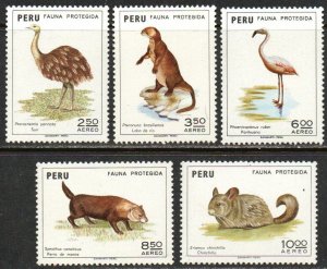 Peru Sc #C372-C376 Mint Hinged