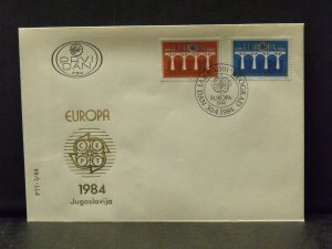 5994   Yugoslavia   FDC's #  1678, 1679, 1732, 1733         CV$ 10.00