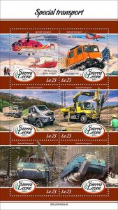 SIERRA LEONE - 2023 - Special Transport - Perf 6v Set - Mint Never Hinged