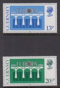 Guernsey 1984 Europa set 2 - Unmounted mint