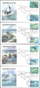 #2508-11 Sea Creatures Joint Edken FDC Set