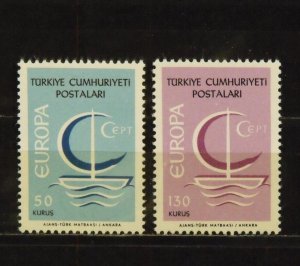 10660   Turkey   MNH # 1718, 1719       Europa                      CV$ 3.35