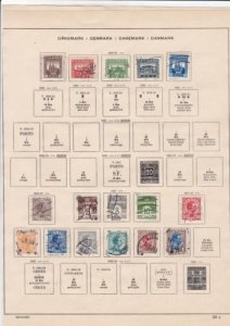 denmark 1920 - 1930  stamps on album pages  ref r15090