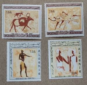 Algeria 1966 Cave Wall Paintings I , MNH. Scott 344-347, CV $29.00