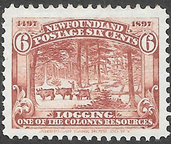 Newfoundland Scott Number 66 VF H