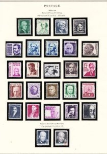 U S 1965-68 Prominent Americans Series Scott #1278 - 1295 Plus 2 Mint NH
