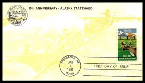 #2066 Alaska Statehood Handmade - KMC VENTURE CACHET