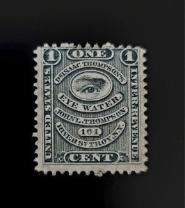 John L. Thompson 1c U.S. Internal Revenue RS242a Private Die, Proprietary, Black