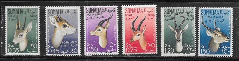 Somalia  #C40-C45 Antelope set complete (MNH)  CV $19.50