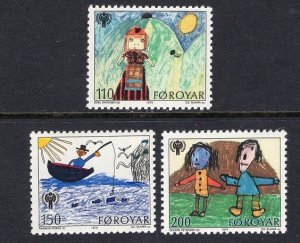 Faroe Islands   #45-47  MNH  1979    international year of the child