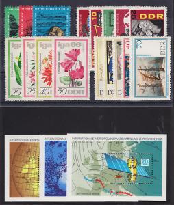 German Dem Rep Sc 748/1364 MLH. 1965-72, 5 cplt sets