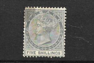 TOBAGO  1879  5/-   QV   FU  SG 5