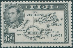 Fiji 1947 6d black Perf 12 SG261b unused