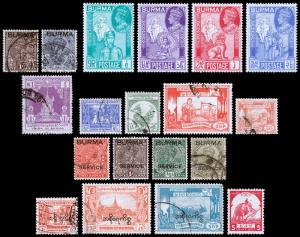 Burma Scott 4 // 2N44 (1937-54) Used/Mint H F-VF, CV $6.15