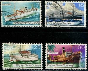 Papua New Guinea SC# 425-8 Ships of the 1930s set Used SCV $3.05