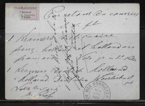 Belgium Postal Stationery  Postcard H&G #8 Used 1876