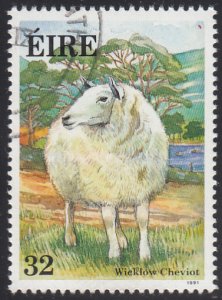 Ireland 1991 used Sc #841 32p Wicklow Cheviot Irish Sheep