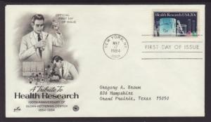 US Health Research 1984 PCS Typed FDC BIN