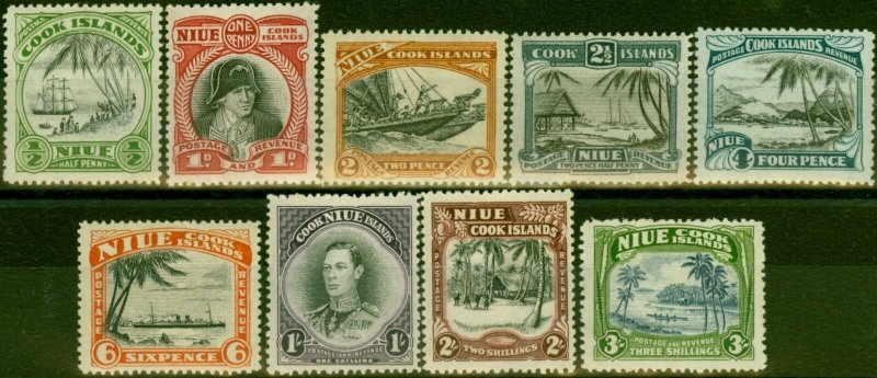 Niue 1944-46 Set of 9 SG89-97 Fine LMM 