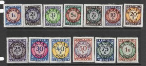 Indonesia J1-13 MNH cpl. set sets.  f-vf 2022 CV $17.35