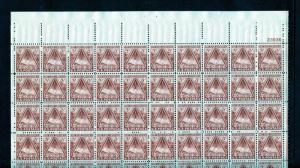 UNITED STATES SCOTT#976 FORT BLISS  SHEET OF 70  MINT NH UNFOLDED