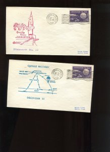 OCTOBER 13 + 16 1961 DISCOVERER 32 GOLDCRAFT  COVERS (LV 1051)