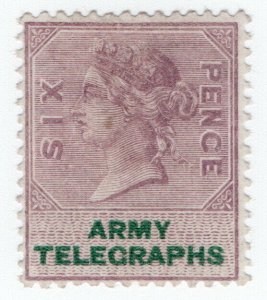 (I.B) QV Telegraphs : Army Telegraphs 6d