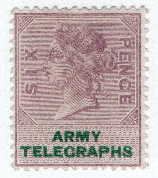 (I.B) QV Telegraphs : Army Telegraphs 6d