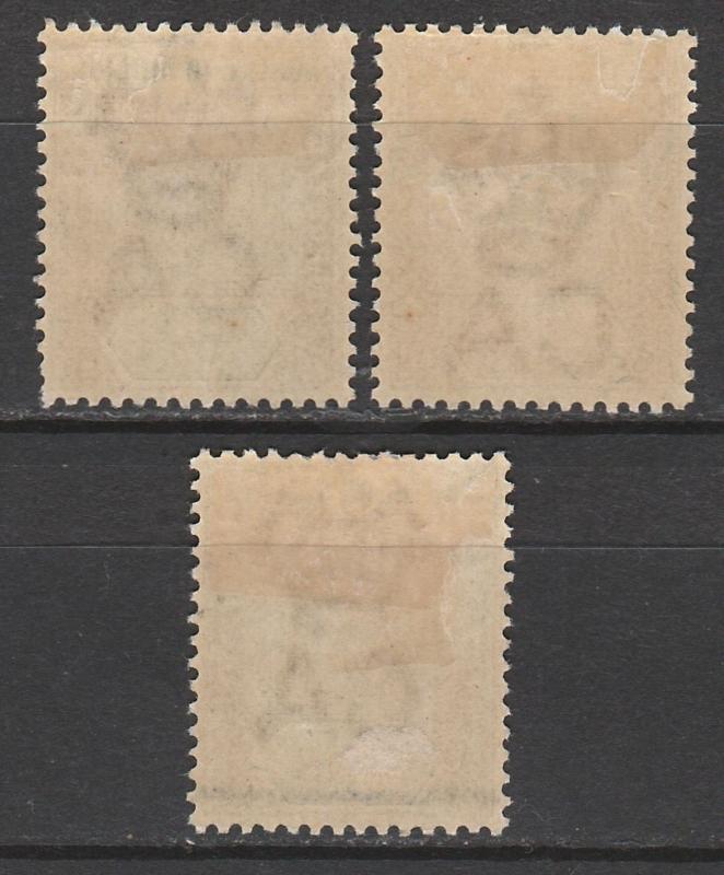 NORTHERN NIGERIA 1900 QV 1/2D 2D AND 21/2D 