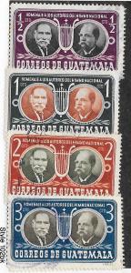 Guatemala #350-353  (U)  CV $1.60